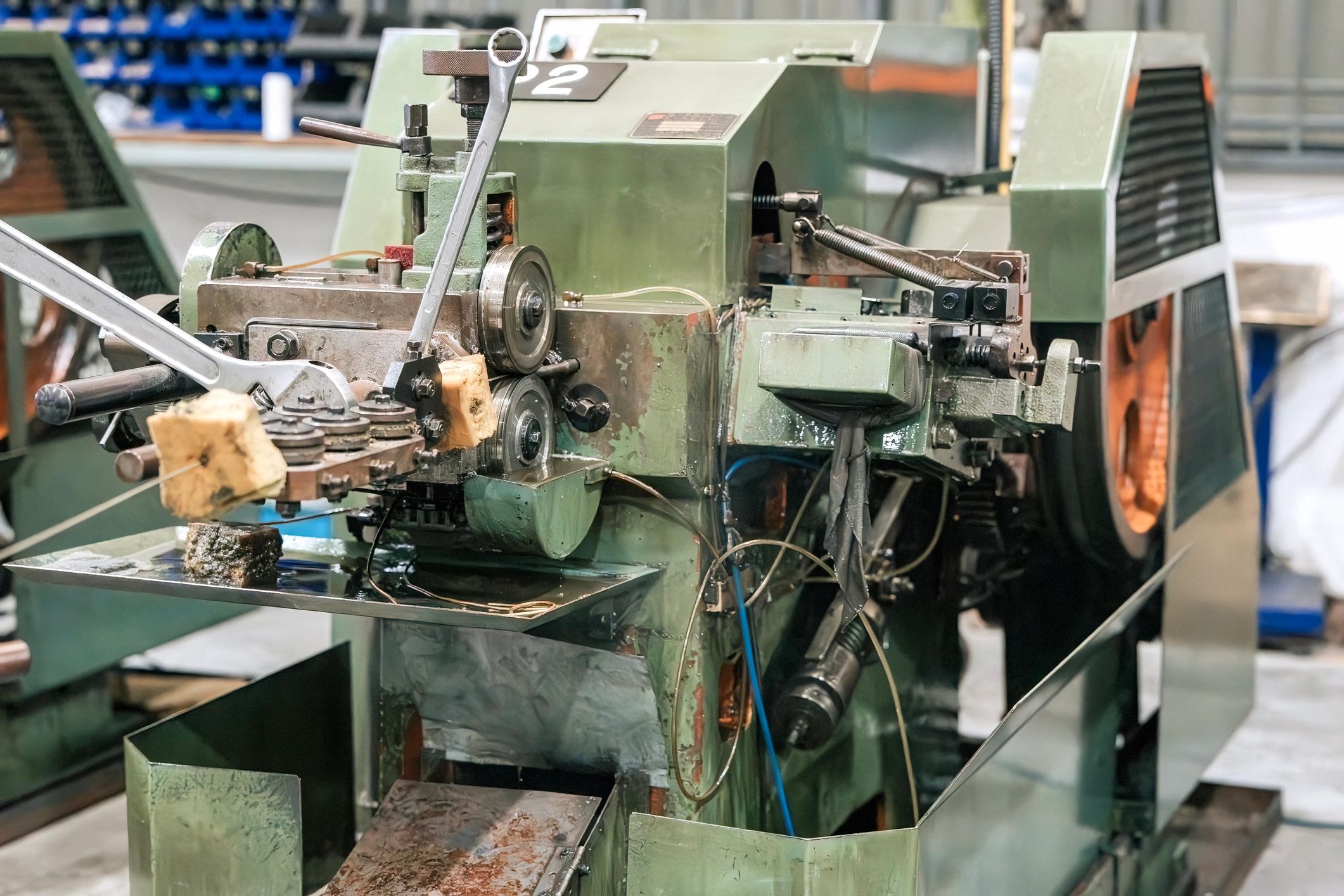 Industrial equipment detail representing specialty printing workflows